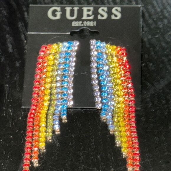 Guess Multicolor Dangle Earrings - Picture 3 of 5
